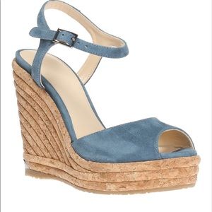 Jimmy Choo Perla Wedge Sandals size 36.5